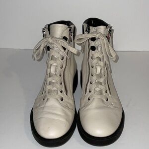Linea Paolo lace up zippered bootie.  Size 7.5